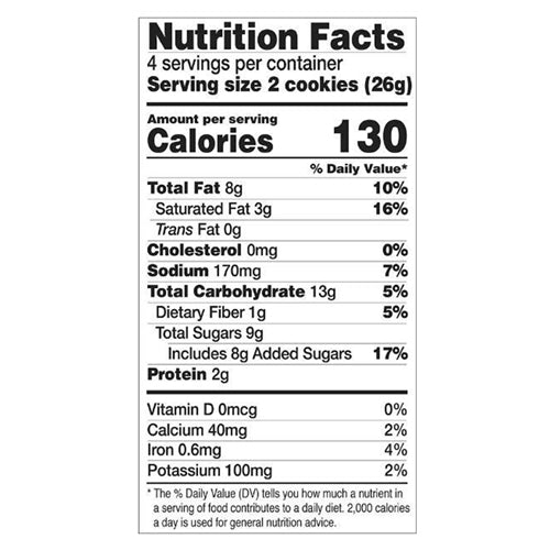 Chocolate Chip Almond Butter Cookies Gluten-Free, Dairy-Free, Plant Based, Low In Natural Sugar, Non-GMO Project Verified