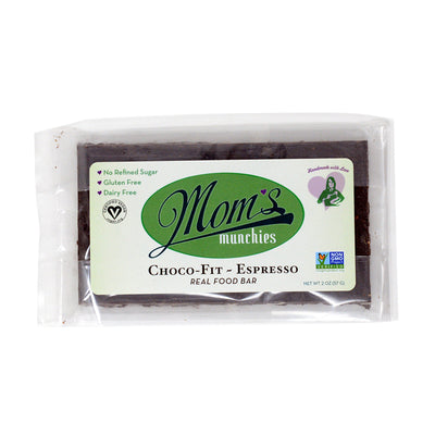 Dark Chocolate Espresso Bar Gluten Free Vegan Dairy Free Plant Based Non-GMO Project Verified