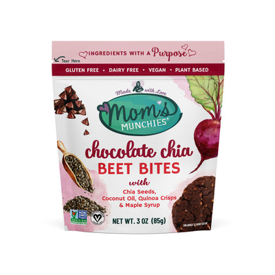 Chocolate Chia Beet Bites Gluten Free Vegan Plant Based Dairy Free Non-GMO Project Verified