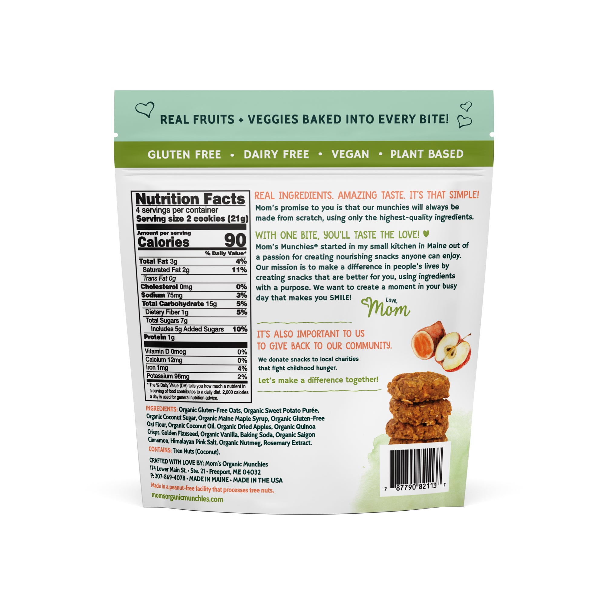 Sweet Potato Apple Bites Gluten-Free, Dairy-Free, Plant Based, Low In Natural Sugar, Non-GMO Project Verified