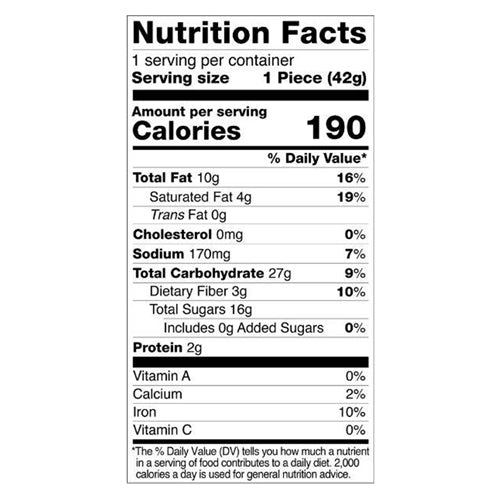 Chocolate Mint Cookie Gluten-Free, Dairy-Free, Plant Based, Low In Natural Sugar, Non-GMO Project Verified